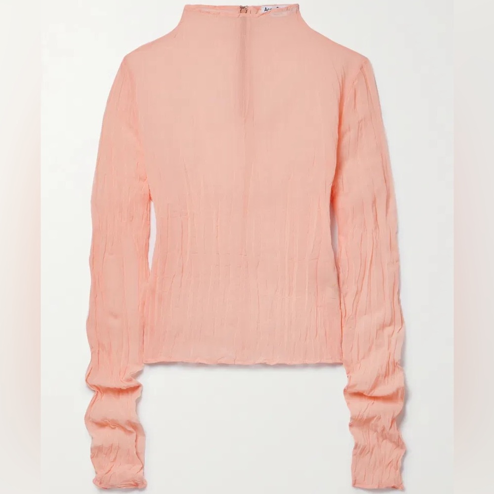 Acne Studios Crinkled-Georgette Top - size 36